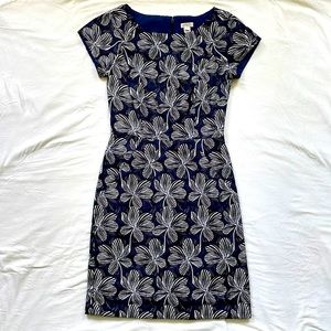 J. Crew Factory Floral Printed Suit Dress